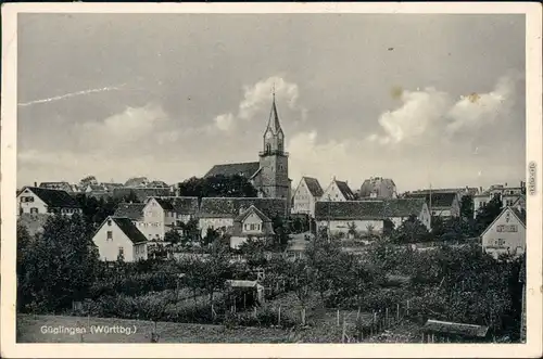 Güglingen Partie an der Stadt bei Heilbronn Ansichtskarte Württemberg 1936