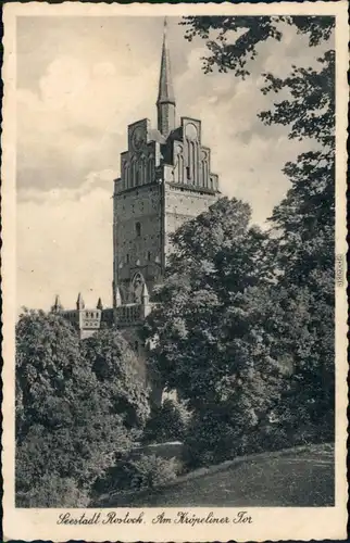 Ansichtskarte Rostock Kröpeliner Tor 1940