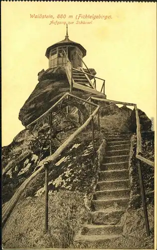 Ansichtskarte Ansichtskarte Waldstein Aussichtspavillon "Die Schüssel" 1918
