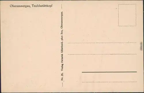 Ansichtskarte Oberammergau Teufelsstättkopf 1955