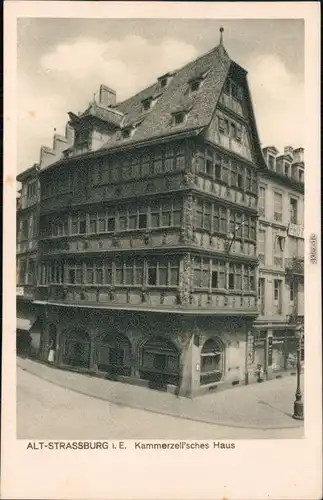 Ansichtskarte Straßburg Strasbourg Haus Kammerzell 1940