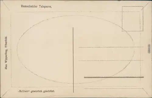 Remscheid - Eschbachtalsperre/Remscheider Talsperre 1913 Passepartout