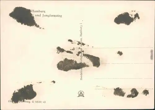 Ansichtskarte Hamburg Alster und Jungfernstieg 1943