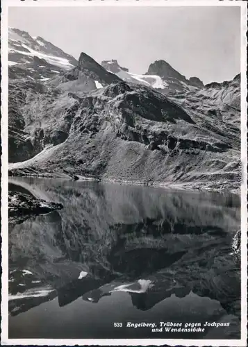 Engelberg OW Engelberg, Trübsee gegen Jochpass und Wendenstöcke 1939