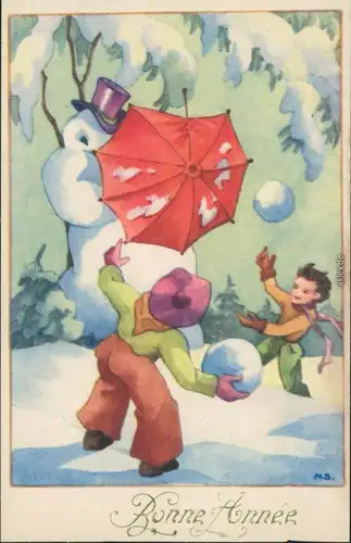 Ansichtskarte Ansichtskarte Bonne Année/Glückwunsch - Neujahr/Sylvester 1939