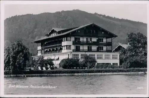 Ansichtskarte Bad Wiessee Pension Hanslbauer 1930 