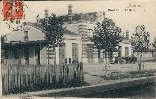 Ansichtskarte Mazamet La Gare/Partie am Bahnhof  Castres CPA 1910
