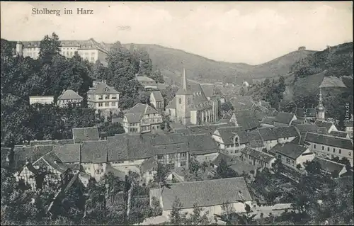 Ansichtskarte Stolberg (Harz) Panorama-Ansicht 1907