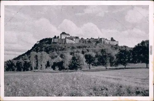 Ansichtskarte Königstein (Sächsische Schweiz) Panorama Ansicht 1955