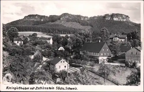 Ansichtskarte Ansichtskarte Kleingießhübel Stadt mit Zschirnstein 1960 