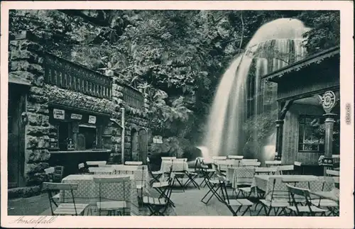Ansichtskarte Rathen Amselfall Gastwirtschaft Elbsandsteingebirge 1928