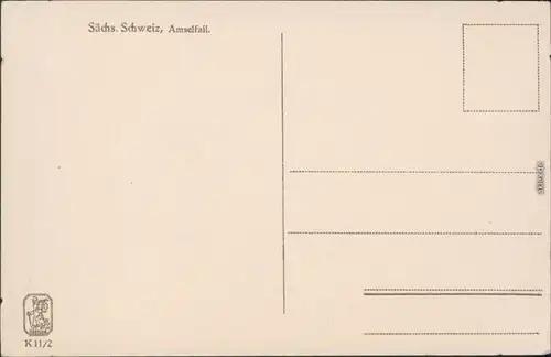 Ansichtskarte Rathen Amselfall Gastwirtschaft Elbsandsteingebirge 1928