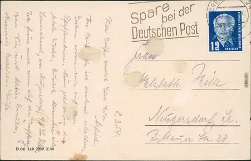 Pfaffendorf-Königstein (Sächsische Schweiz)  Pfaffenstein 1953