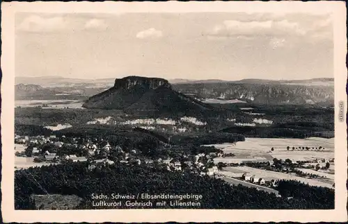 Ansichtskarte Gohrisch (Sächs. Schweiz) Gohrisch mit Lilienstein 1952