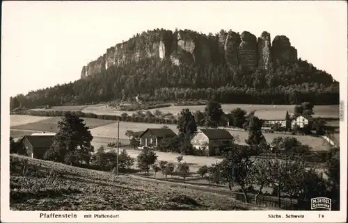 Pfaffendorf Königstein (Sächsische Schweiz) Pfaffenstein Seidel Schmilka 1930
