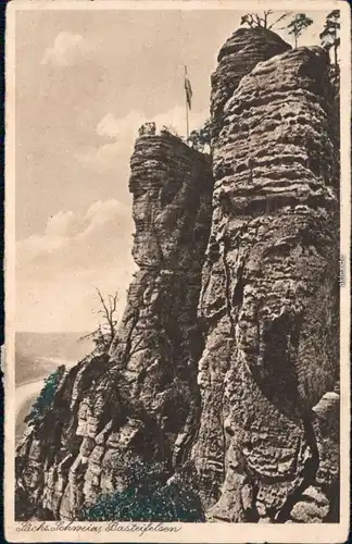 Ansichtskarte Rathen Basteifelsen 1940 