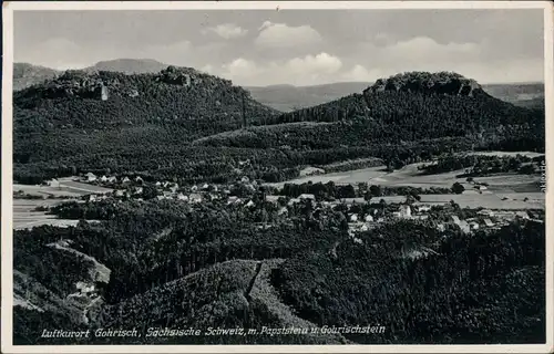 Ansichtskarte Gohrisch (Sächs. Schweiz) Blick auf die Stadt 1940 