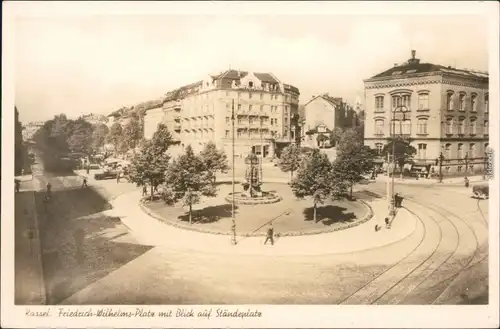 Ansichtskarte Kassel Cassel Friedrich Wilhelms-Platz und Ständeplatz 1930 