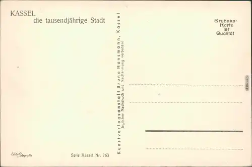 Ansichtskarte Kassel Cassel Friedrich Wilhelms-Platz und Ständeplatz 1930 