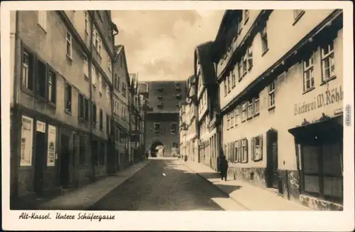 Ansichtskarte Kassel Cassel Untere Schäfergasse 1930 
