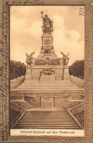 Rüdesheim (Rhein) National-Denkmal / Niederwalddenkmal - Parcepartout 1907 