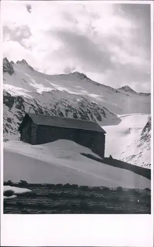 Ansichtskarte  Berghütte im Schnee 1932