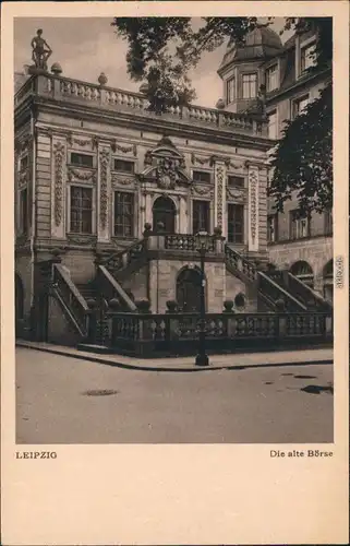 Ansichtskarte Leipzig Partie an der Alten Börse 1928 