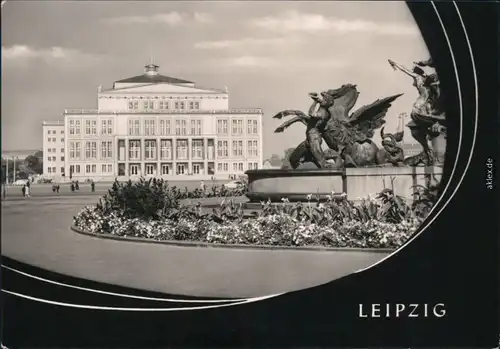 Ansichtskarte Leipzig Karl-Marx-Platz und Opernhaus 1963 