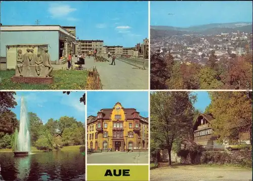 Aue (Erzgebirge) Neubaugebiet, Carolateich, Gaststätte Hutzen-Haisel g1985