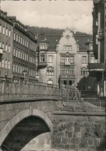 Ansichtskarte Aue (Erzgebirge) Rathaus 1960
