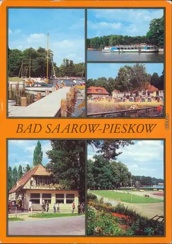 Pieskow Bad Saarow Anlegestelle, Dampferanlegestelle Erich-Weinert-Platz g1988