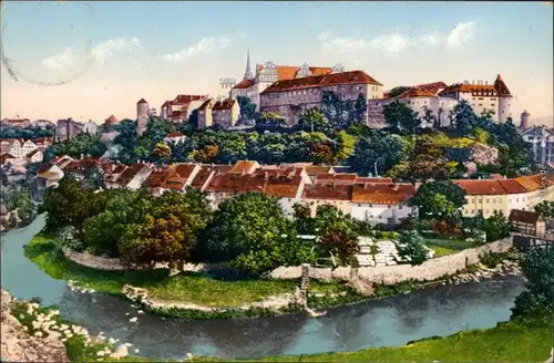 Ansichtskarte Bautzen Budyšin vom Proitzschenberg gesehen 1911 