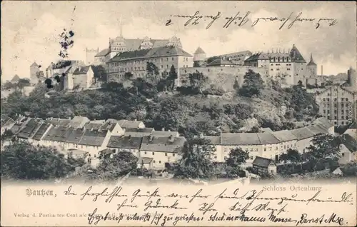 Ansichtskarte Ansichtskarte Bautzen Budyšin Blick auf die Stadt 1904 