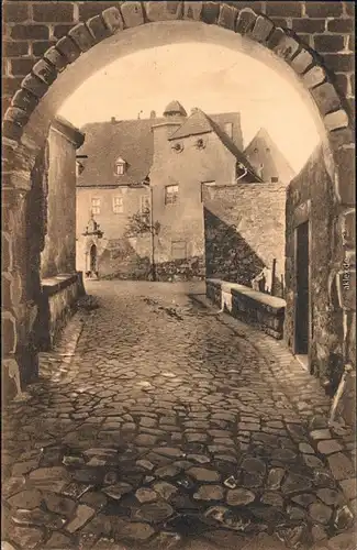 Meißen Motiv aus Alt-Meißen, Torturm der ehemaligen Zugbrücke Schlossberg  1907