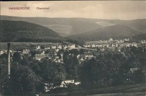 Hasserode Wernigerode Panorama-Ansicht Hasserode, Obererteil 1919