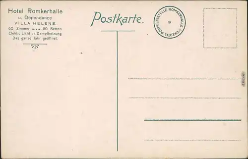 Oker-Goslar Partie mit Logierhaus Romkerhalle - Villa Helene 1914 