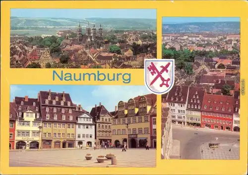 Ansichtskarte Naumburg/Saale Teilansichten, Wilhelm-Pieck-Platz 1981