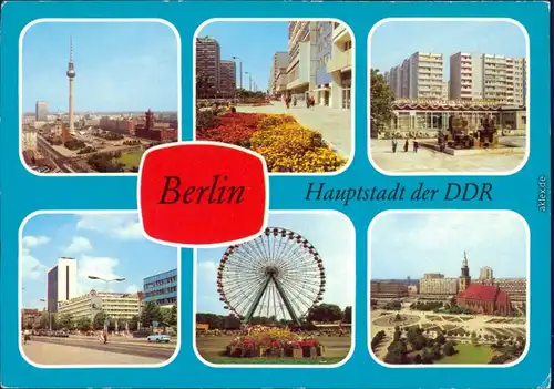 Mitte Berlin Stadtzentrum,Leipziger,Greifswalder,Friedrichstr,Kulturpark g1982