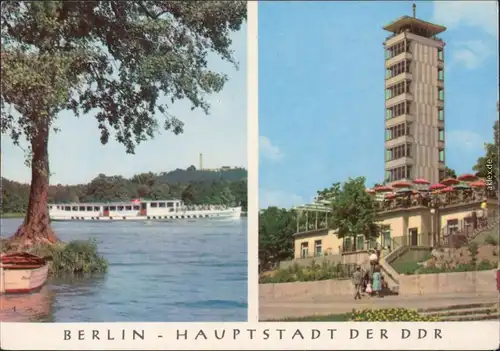 Ansichtskarte Berlin Weiße Flotte, Müggelturm 1968