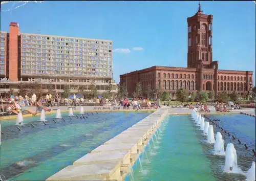 Ansichtskarte Mitte-Berlin Berlin - Hauptstadt der DDR, Rathaus g1981