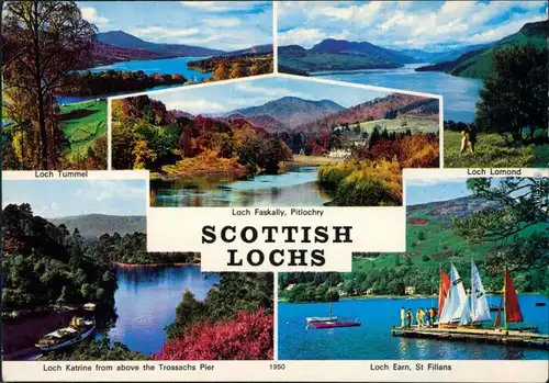 Ansichtskarte Pitlochry Loch Tummel - Faskally - Pitiochry - Lomond uvm. 1987