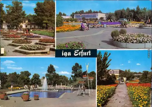 Ansichtskarte Erfurt Internationale Gartenbauausstellung der DDR (IGA) 1985