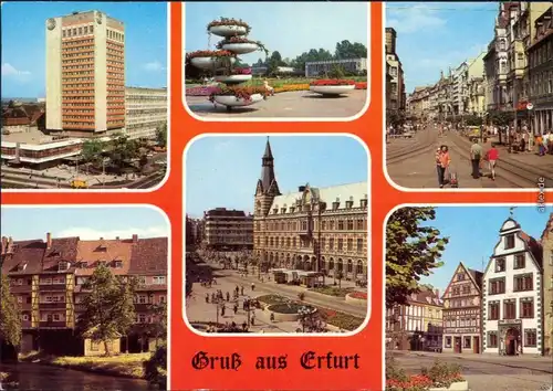 Erfurt Interhotel "Kosmos", Internationale Gartenbauausstellung der DDR  1985