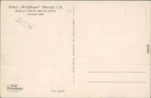 Ansichtskarte Oker-Goslar Mehrbild Okertal: Hotel Waldhaus 1932 