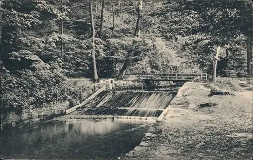 Ansichtskarte Kreischa Lungkwitzer Wehr 1914 