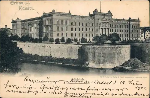 Ansichtskarte Kassel Cassel Partie am Justizgebäude 1900 