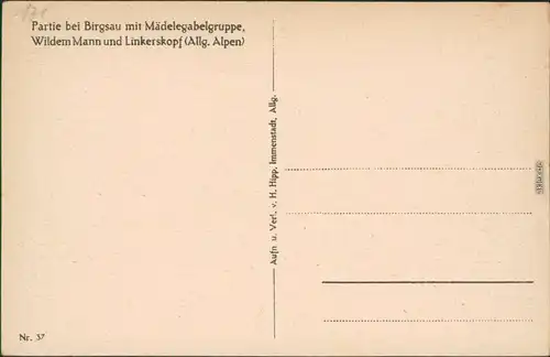 Ansichtskarte Birgsau-Oberstdorf (Allgäu) Partie auf der Alm 1930 