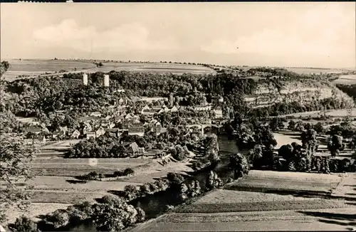 Ansichtskarte Bad Kösen Panorama - Blick vom Himmelreich 1961