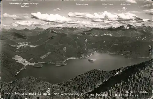 Kochel am See Walchensee, Jachenau, Tegernsee- u. Tiroler Berge 1967