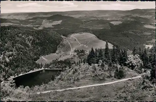 Ansichtskarte Feldberg Feldberg (1500 m) mit Blick zum Feldsee 1957